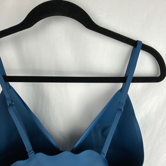 Free People Intimately Womens Size L Exotic Aqua Sage Longline Bralette Stretch - Picture 5 of 9